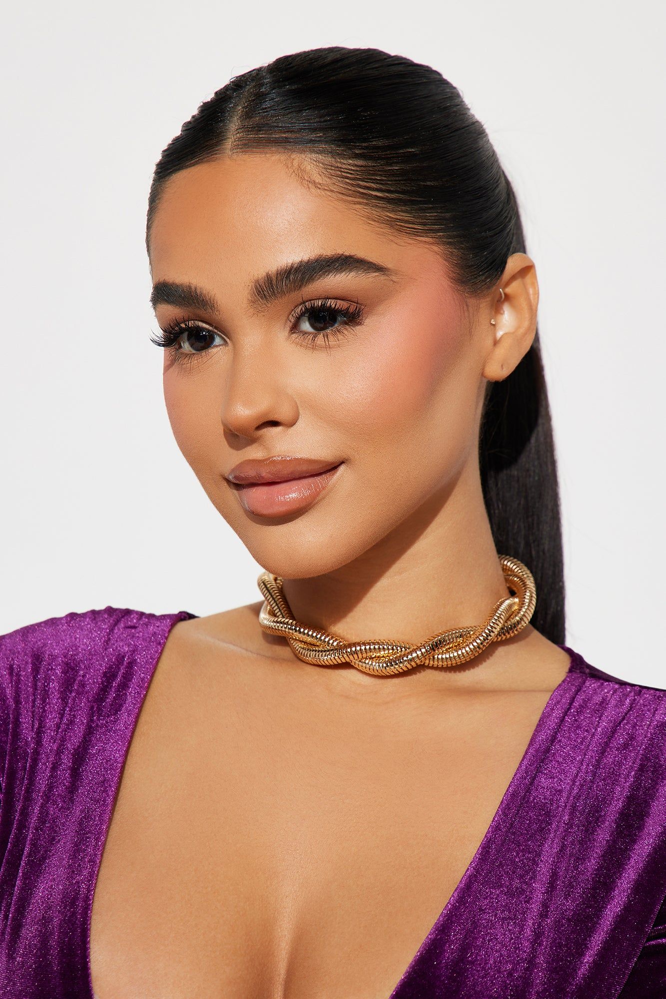 Classy With A Twist Necklace - Gold sold by Fashion Nova product image thumbnail 2