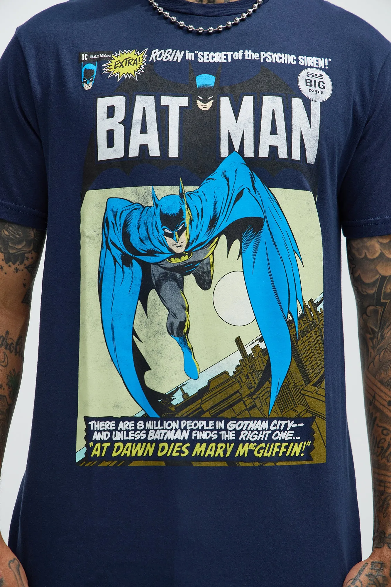 The Batman Comics Short Sleeve Tee - Navy sold by Fashion Nova product image thumbnail 2