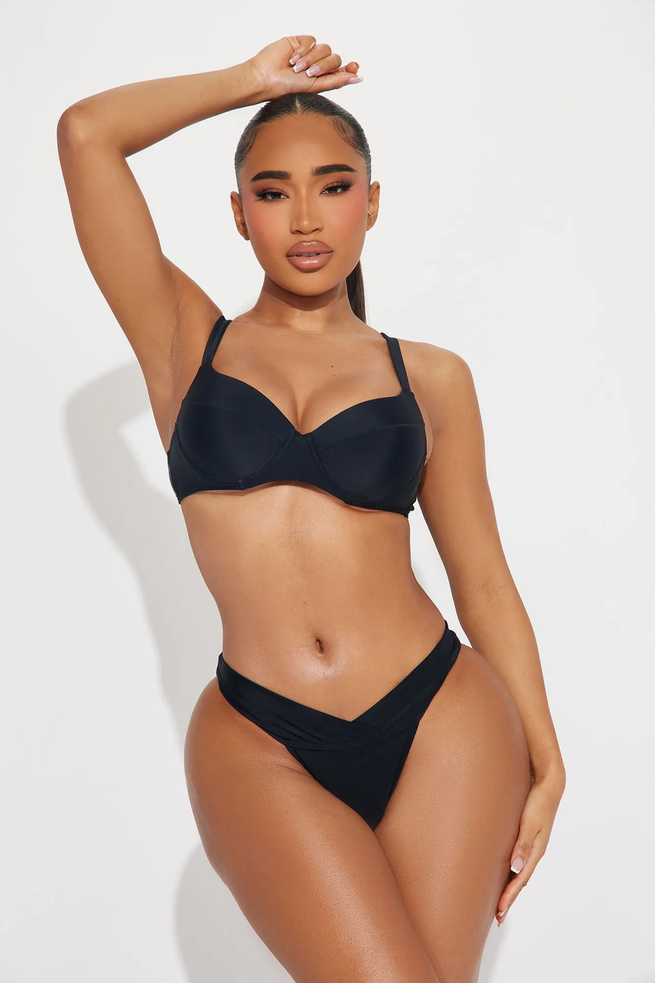 Capri Underwire 2 Piece Bikini - Black sold by Fashion Nova