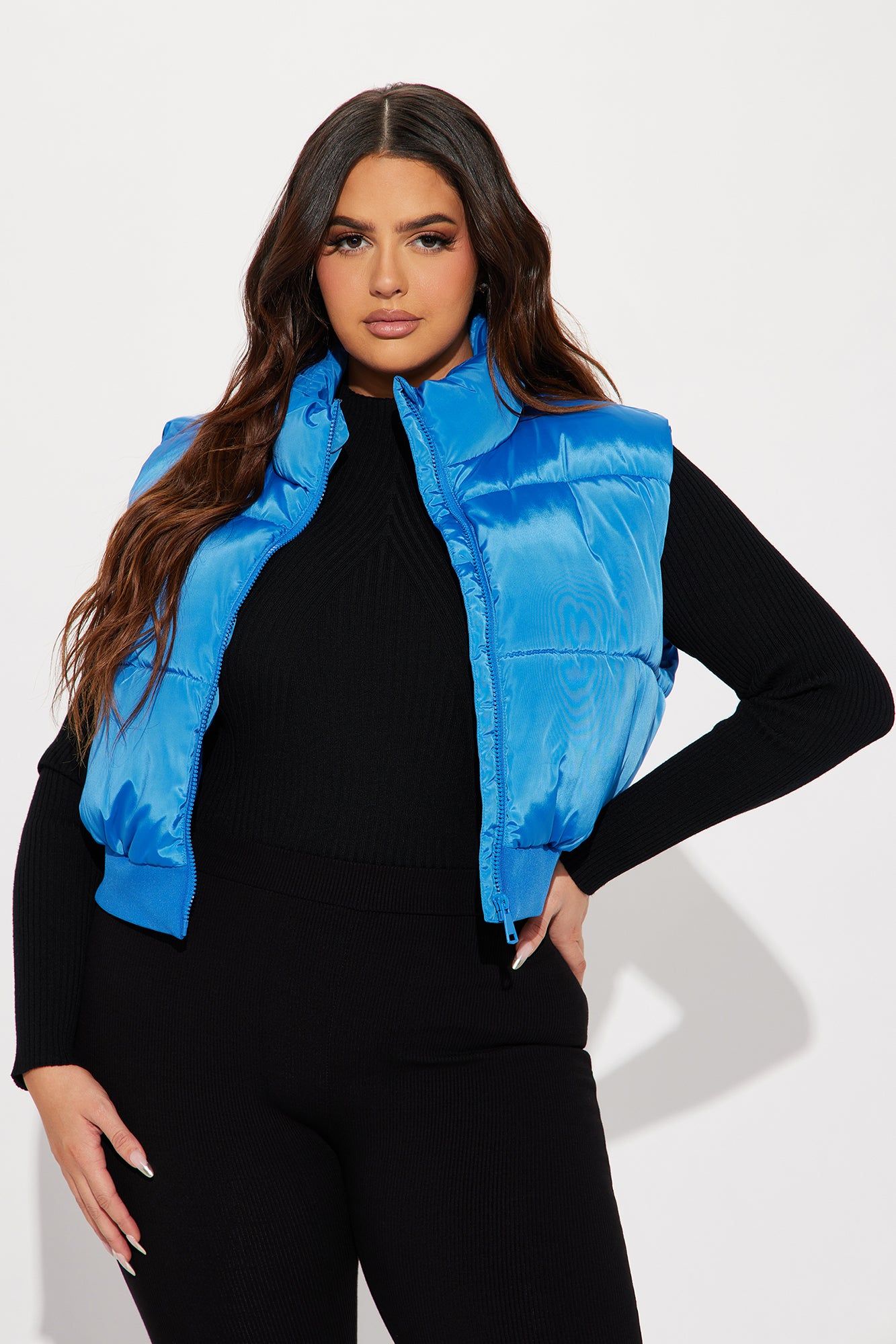 Winter Date Puffer Vest - Royal sold by Fashion Nova product image thumbnail 4