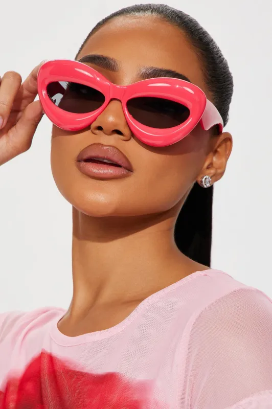 Always Bold Sunglasses - Hot Pink sold by Fashion Nova
