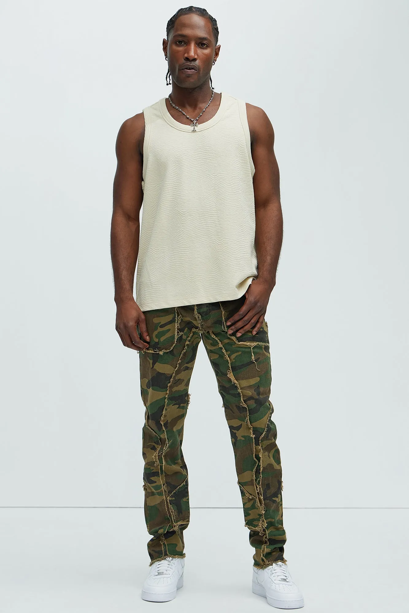 Mika Textured Tank - Oatmeal sold by Fashion Nova product image thumbnail 2