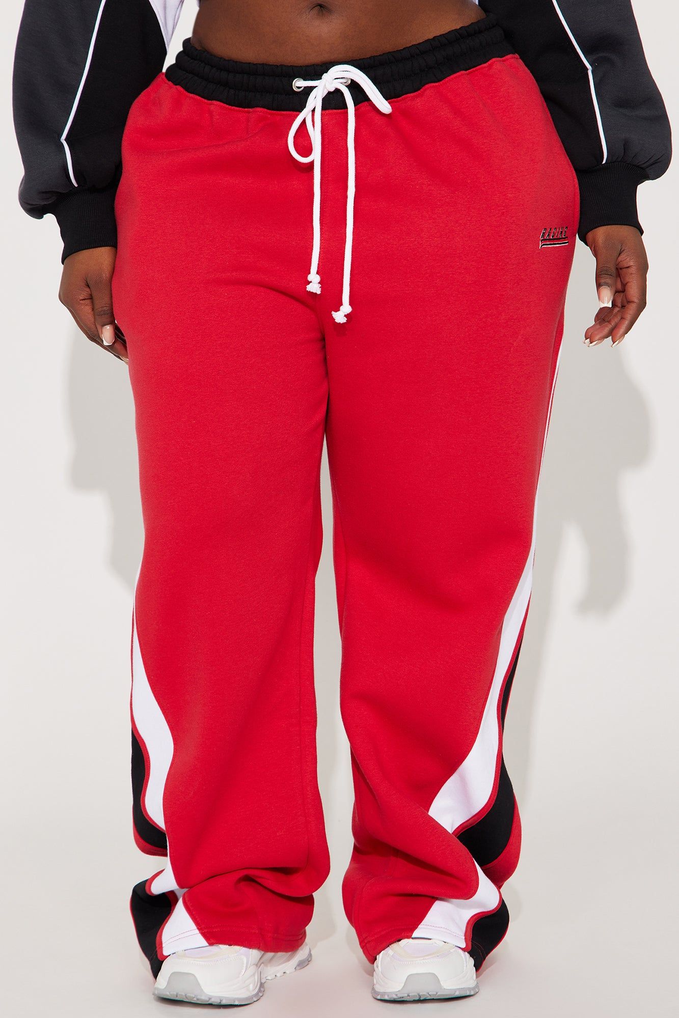 Always Winning Wide Leg Pant - Red/combo sold by Fashion Nova product image thumbnail 5