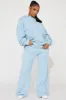 Shooting Star Fleece Wide Leg Pant Set - Light Blue sold by Fashion Nova
