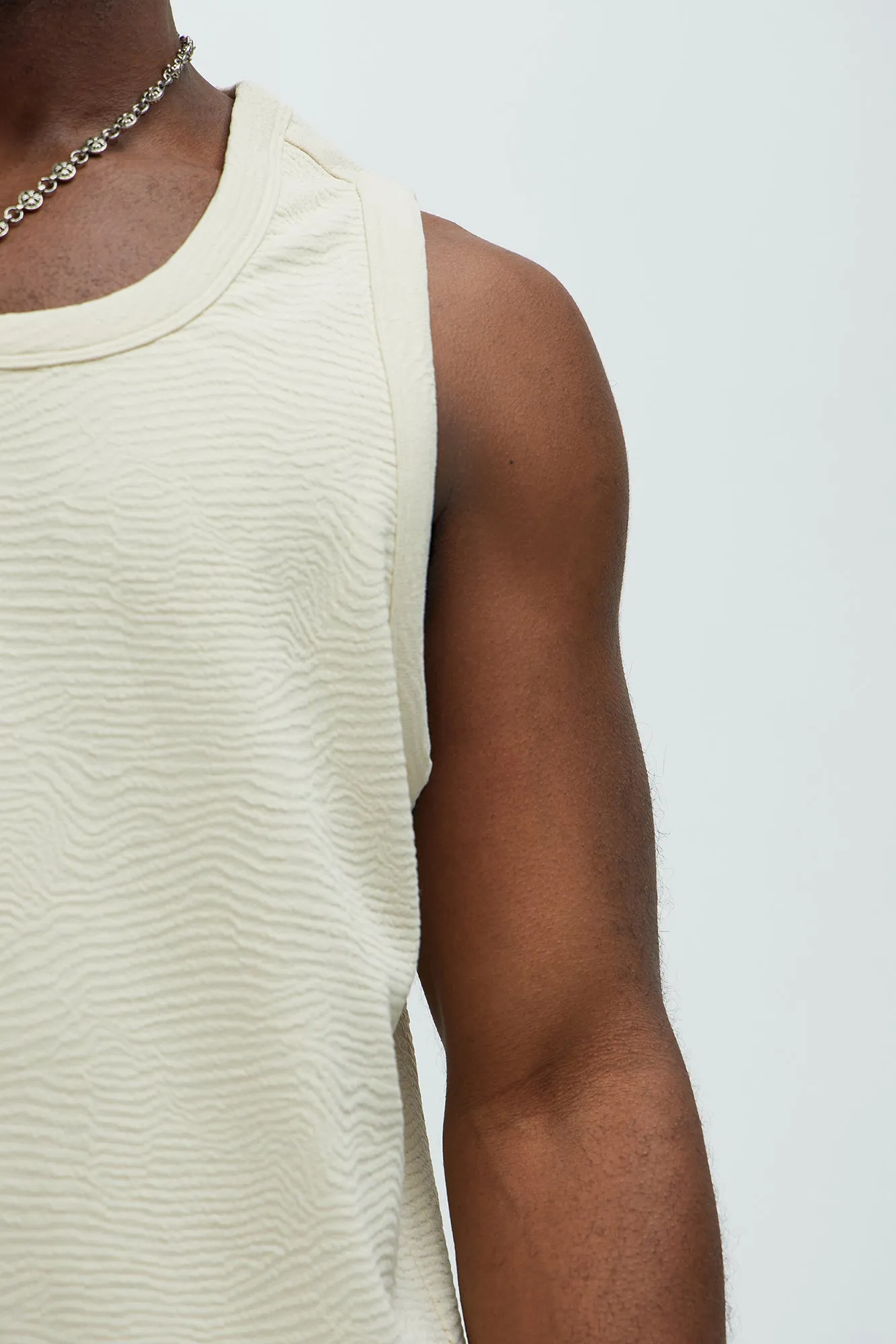 Mika Textured Tank - Oatmeal sold by Fashion Nova product image thumbnail 3