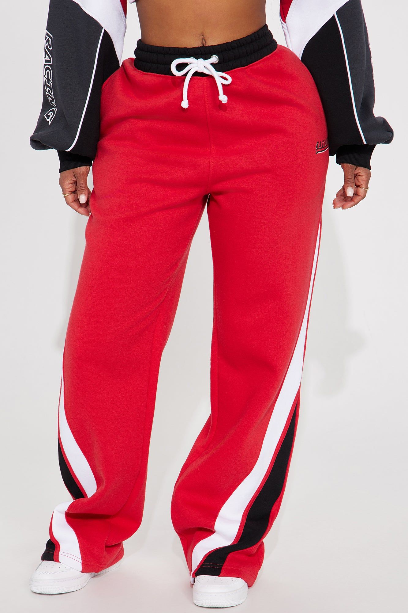 Always Winning Wide Leg Pant - Red/combo sold by Fashion Nova product image thumbnail 2