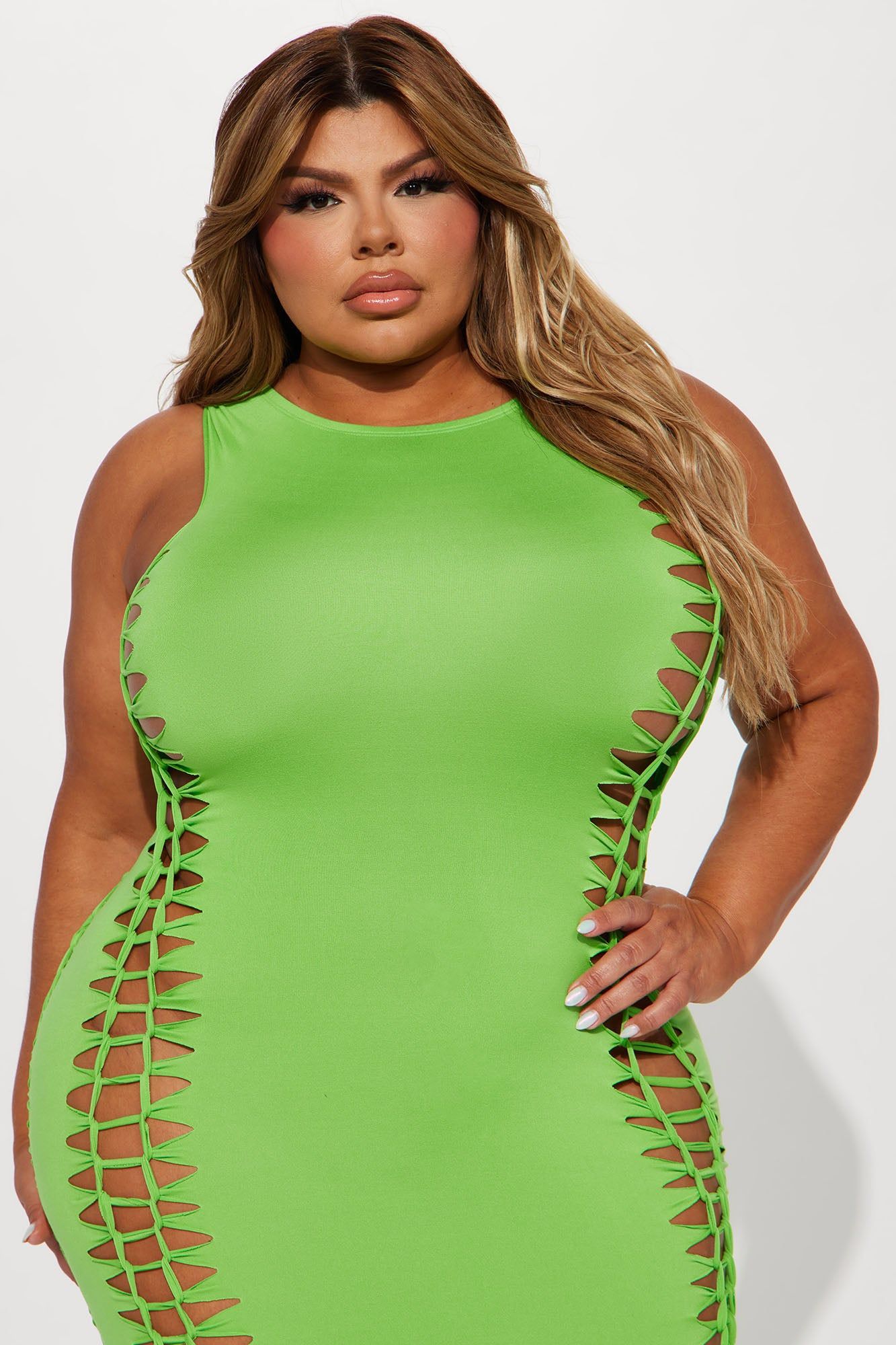 Dosia Midi Dress - Lime sold by Fashion Nova product image thumbnail 5