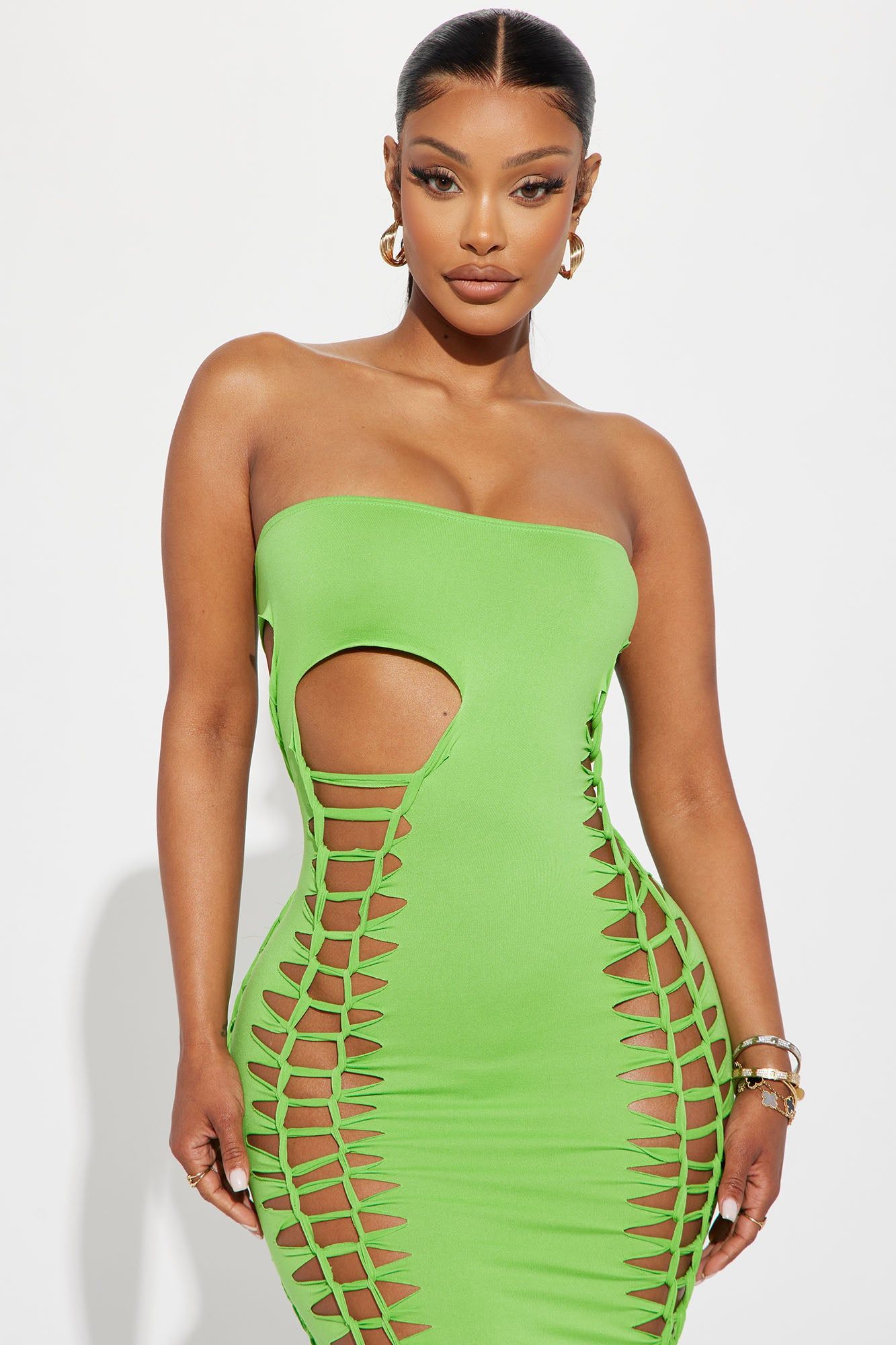 Dosia Midi Dress - Lime sold by Fashion Nova product image thumbnail 2