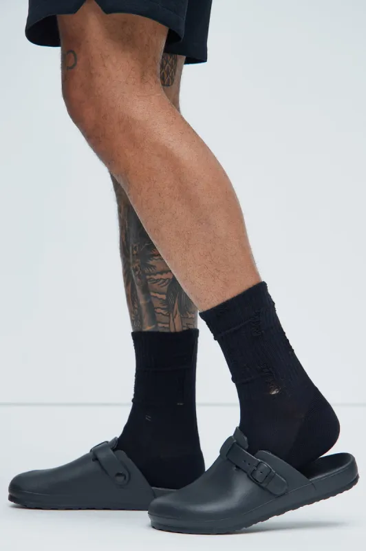 Safe Bet Mules - Black sold by Fashion Nova