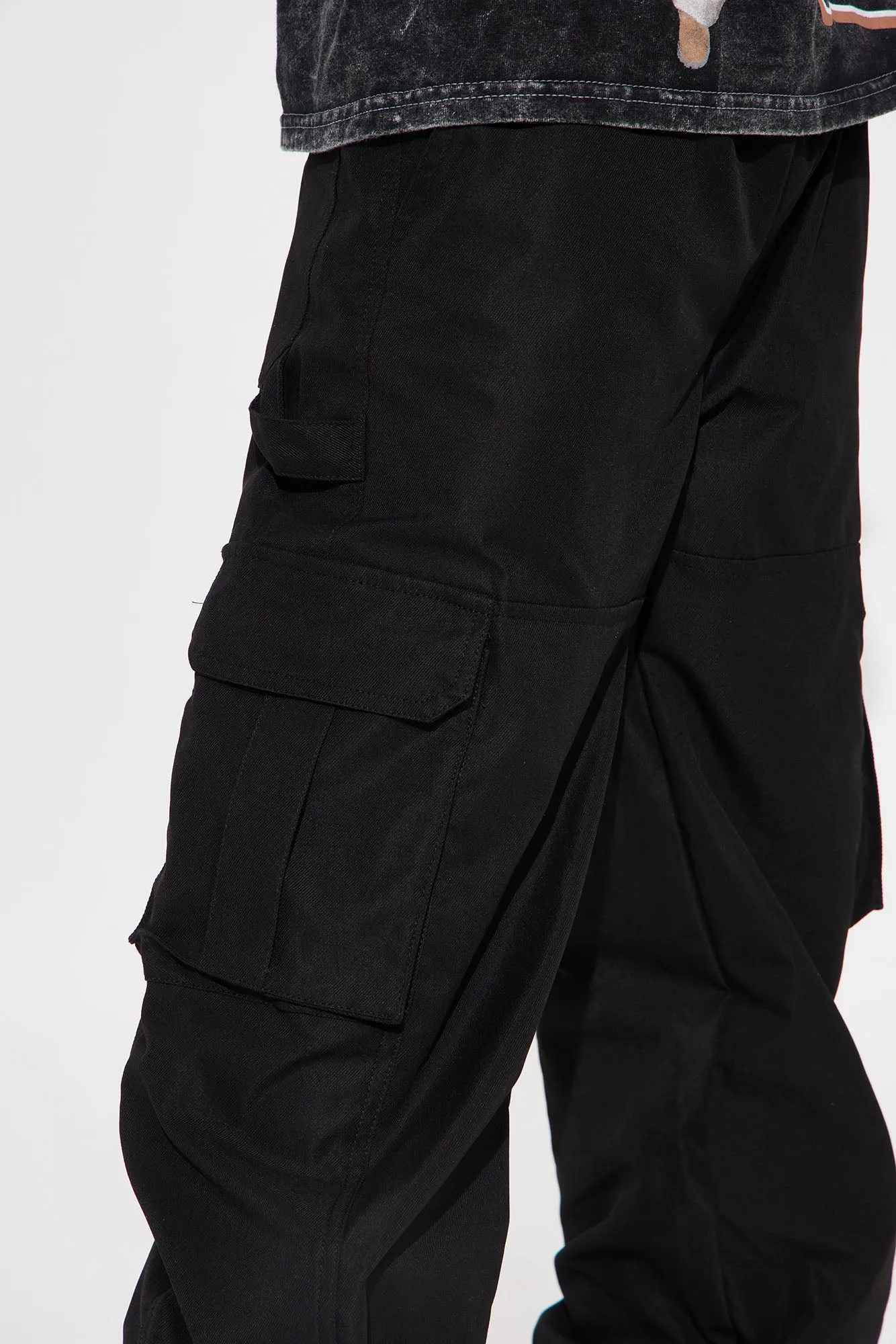 Mini Stand Up Straight Parachute Pant - Black sold by Fashion Nova product image thumbnail 3