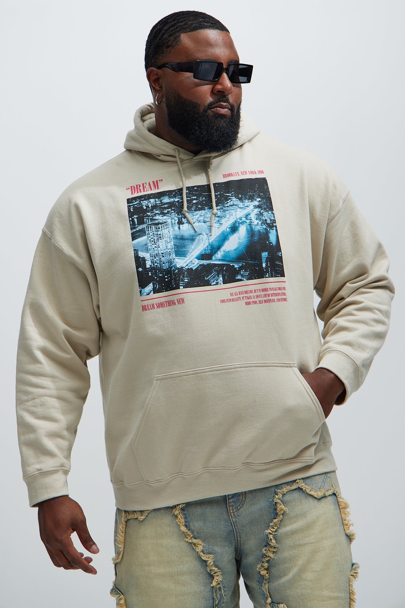 BK Dreamer Hoodie - Cream sold by Fashion Nova product image thumbnail 5