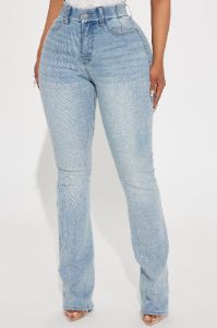 She Stands Out Tummy Control Bootcut Jeans - Medium Wash sold by Fashion Nova