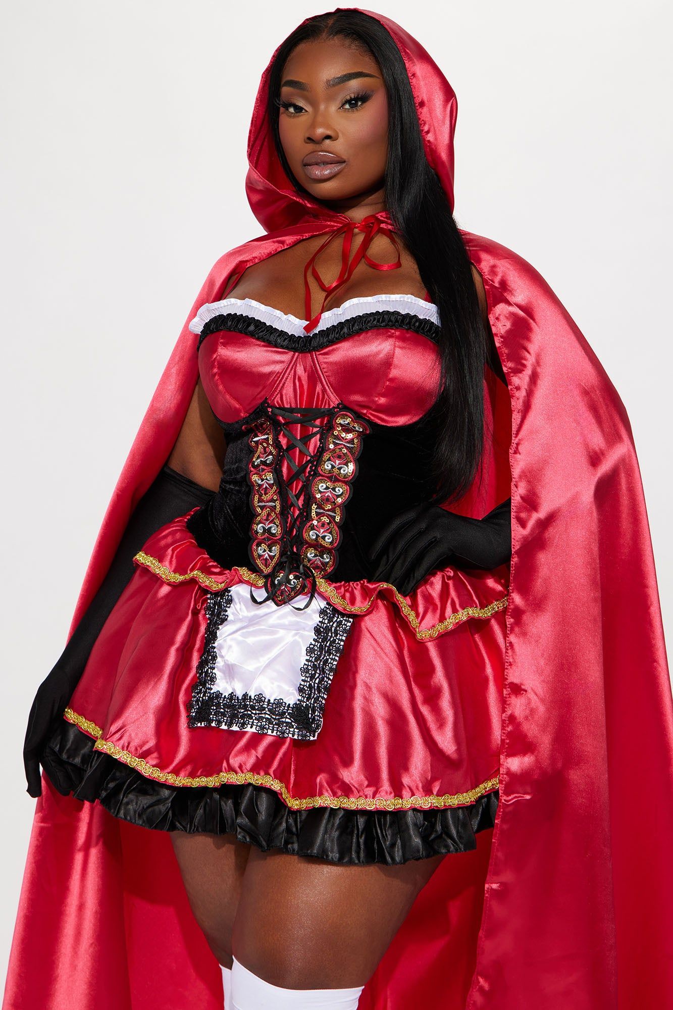Sweet Little Red 2 Piece Costume Set - Red/Black sold by Fashion Nova product image thumbnail 5