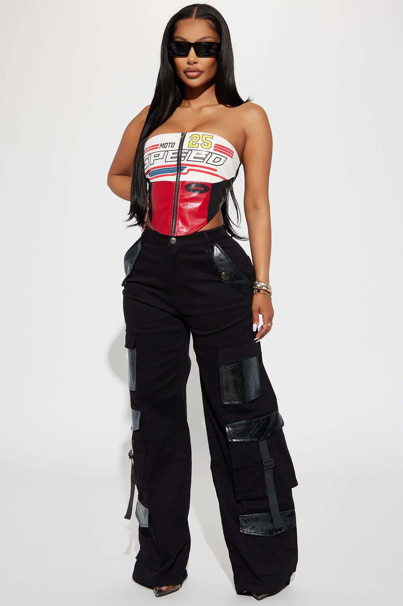 Living Easy Cargo Pant - Black sold by Fashion Nova