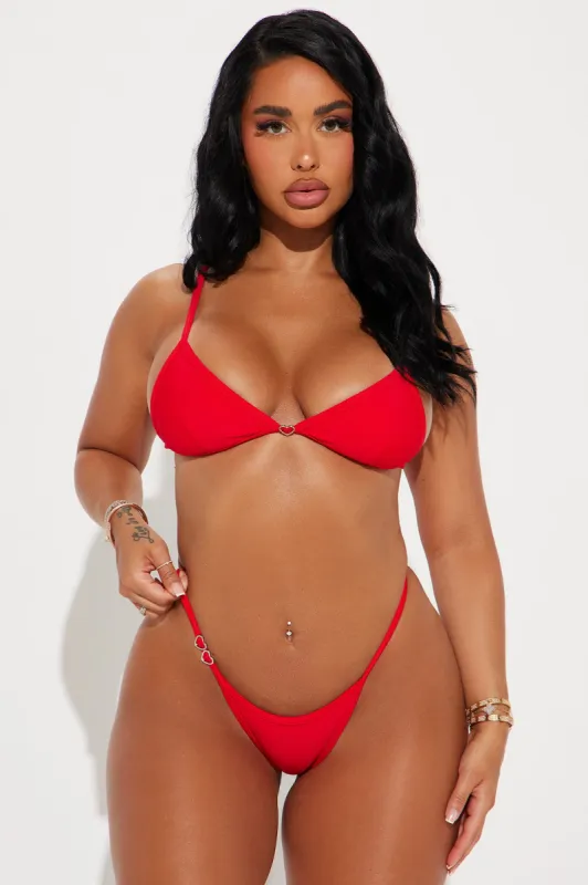 Cordelia Hearts 2 Piece Bikini - Red sold by Fashion Nova