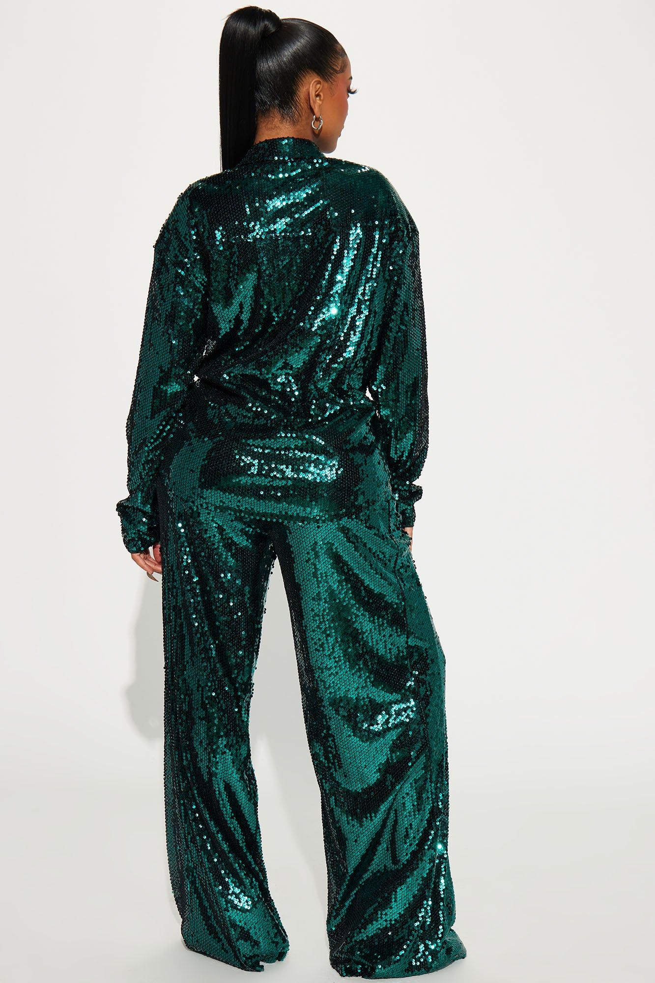 All In Sequin Pant Set - Emerald sold by Fashion Nova product image thumbnail 3