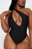 Sophie Asymmetrical 1 Piece Swimsuit - Black sold by Fashion Nova