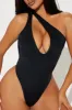 Sophie Asymmetrical 1 Piece Swimsuit - Black sold by Fashion Nova