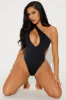 Sophie Asymmetrical 1 Piece Swimsuit - Black sold by Fashion Nova