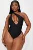 Sophie Asymmetrical 1 Piece Swimsuit - Black sold by Fashion Nova