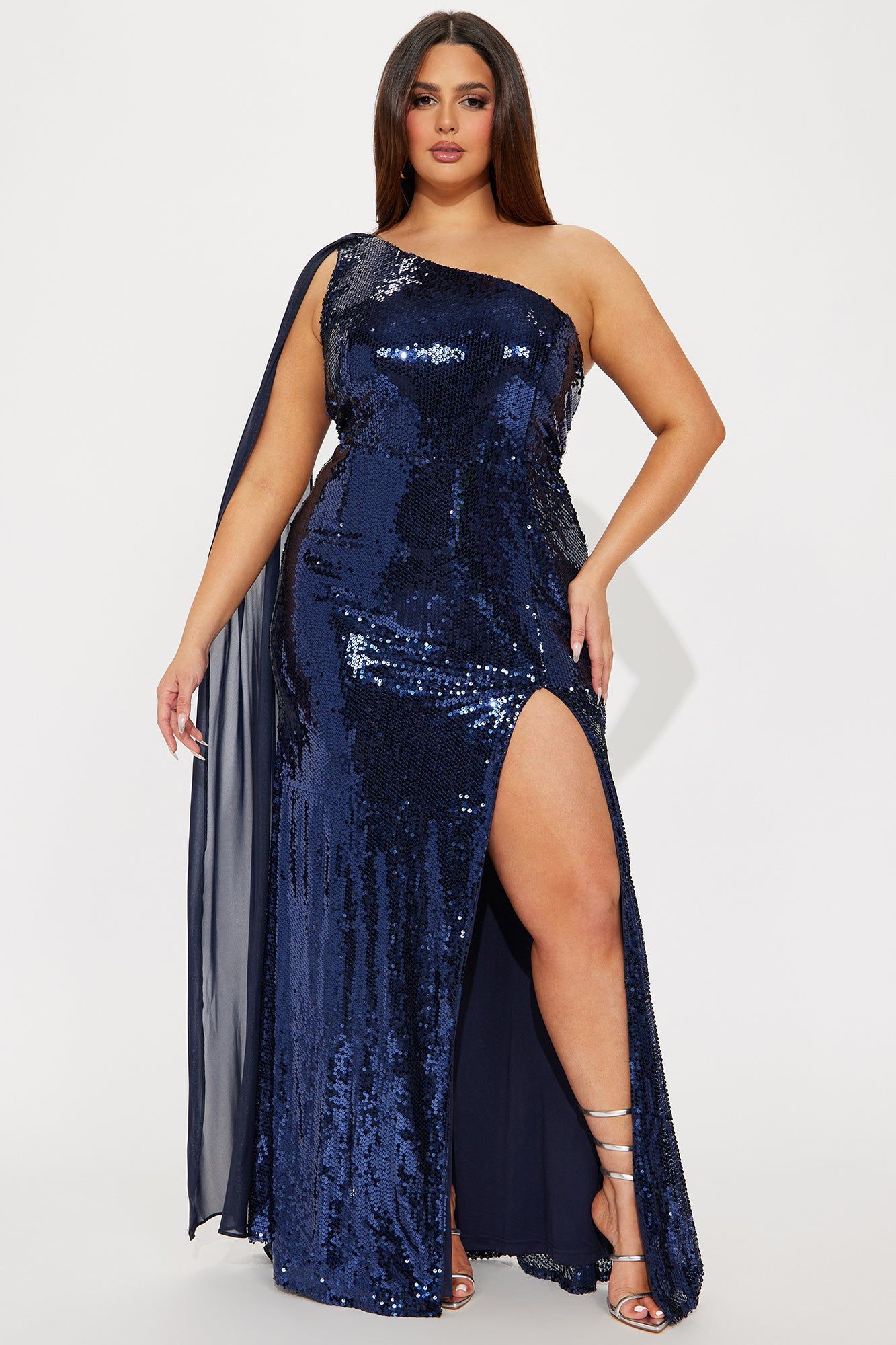 Vivian Sequin Gown - Navy sold by Fashion Nova product image thumbnail 4