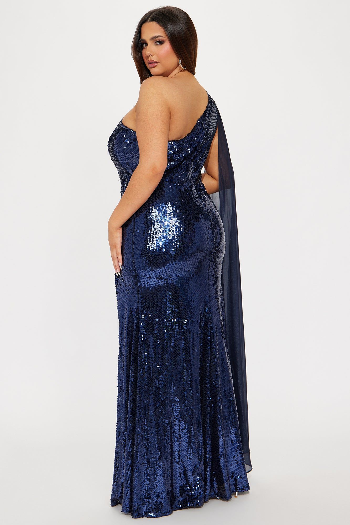 Vivian Sequin Gown - Navy sold by Fashion Nova product image thumbnail 6