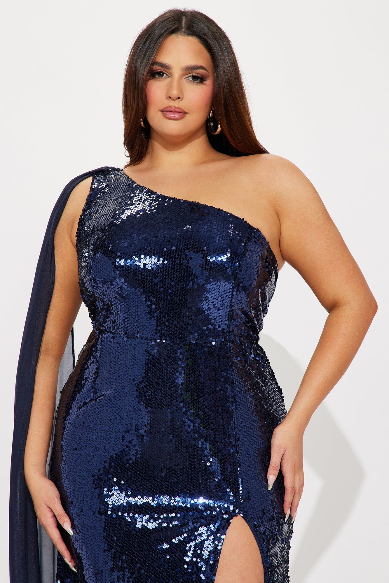 Vivian Sequin Gown - Navy sold by Fashion Nova product image thumbnail 5