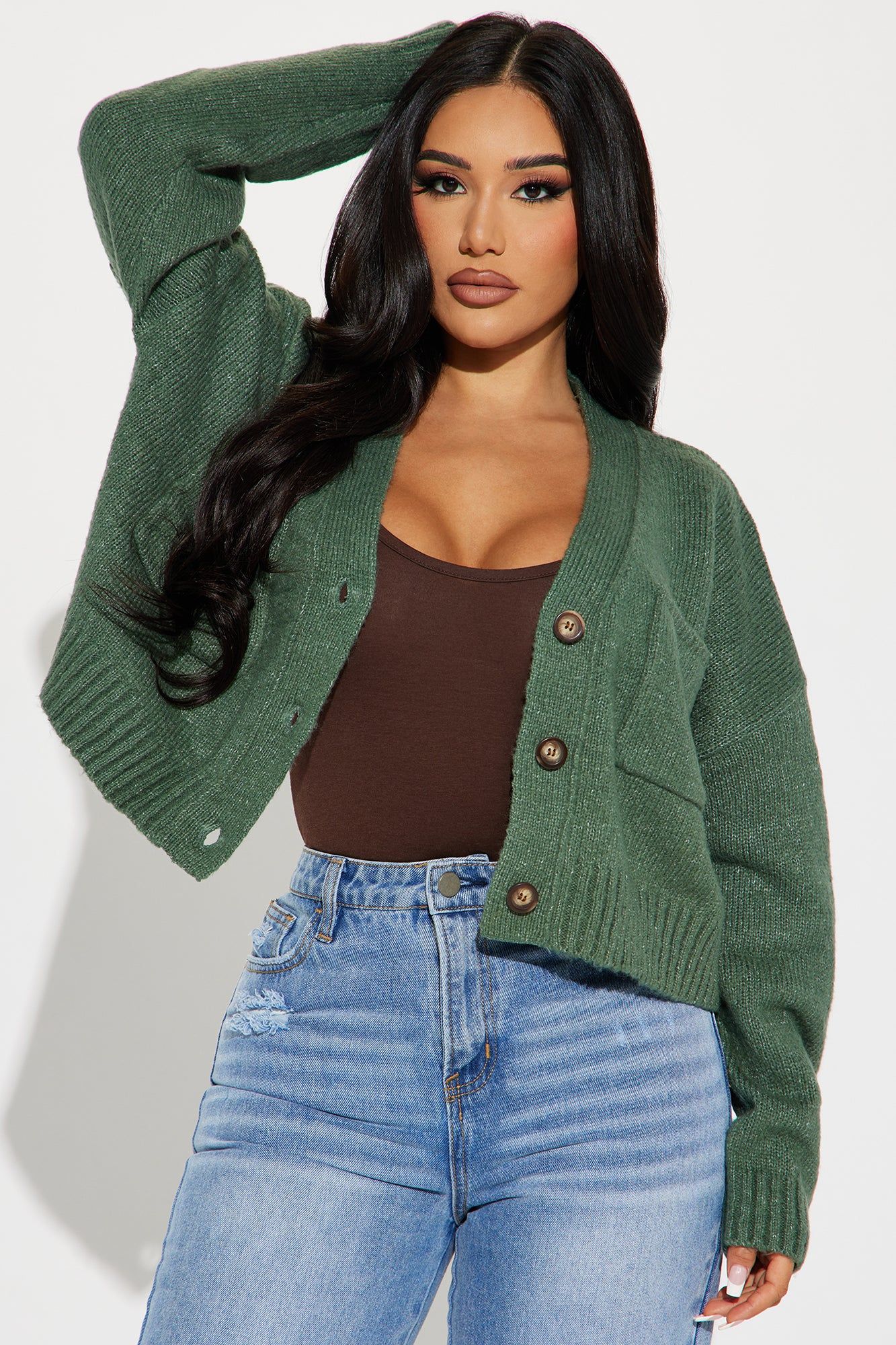 Karlie Cardigan - Green sold by Fashion Nova