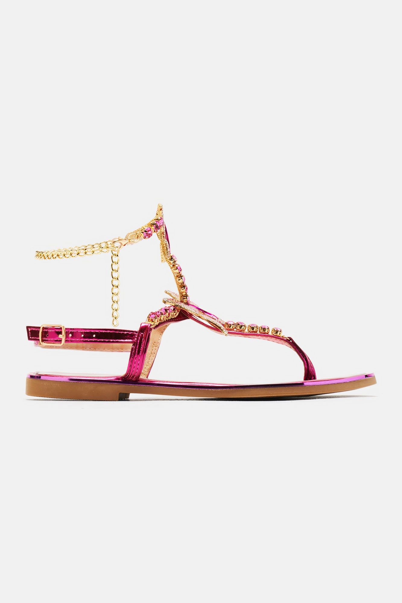 Gotta Let Go Flat Sandals - Pink sold by Fashion Nova product image thumbnail 4