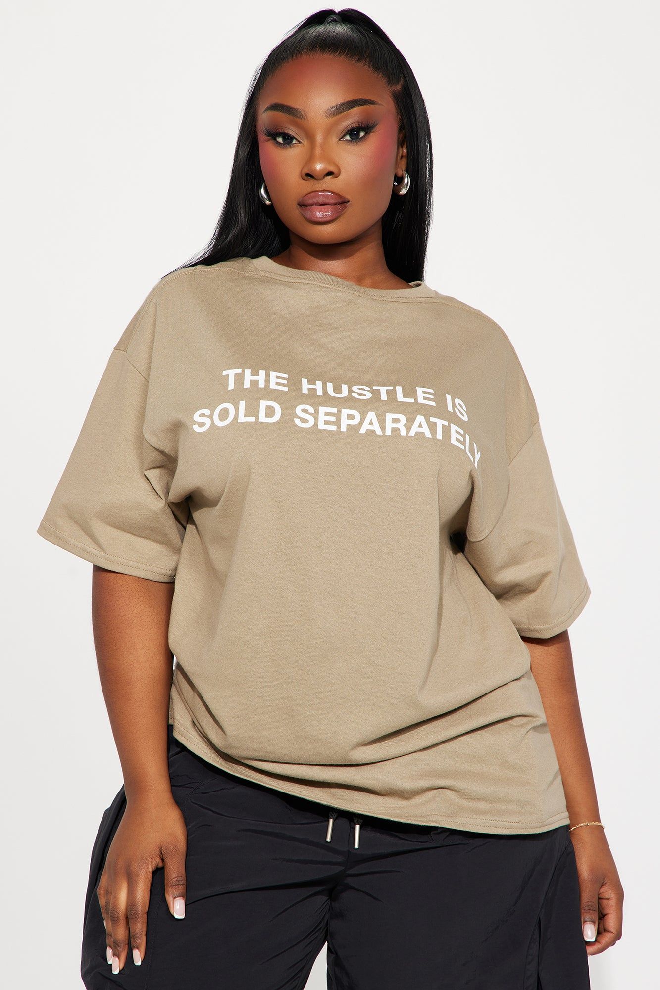 To Those Who Hustle Tee - Sand sold by Fashion Nova product image thumbnail 4