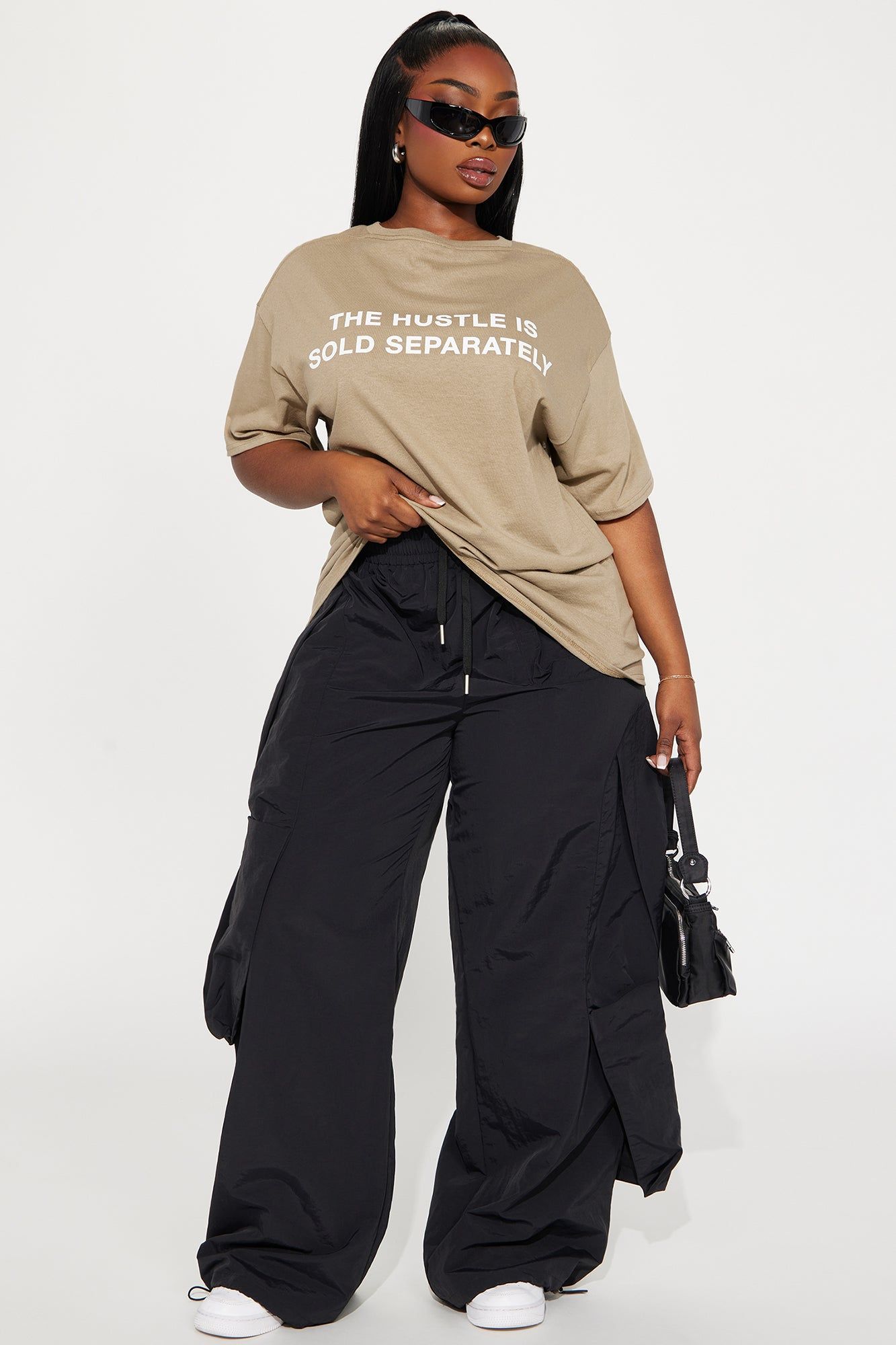 To Those Who Hustle Tee - Sand sold by Fashion Nova product image thumbnail 5