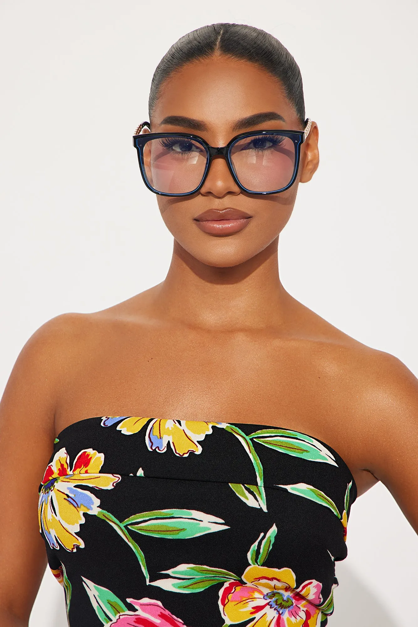 Fantasy Or Fiction Blue Light Glasses - Black sold by Fashion Nova