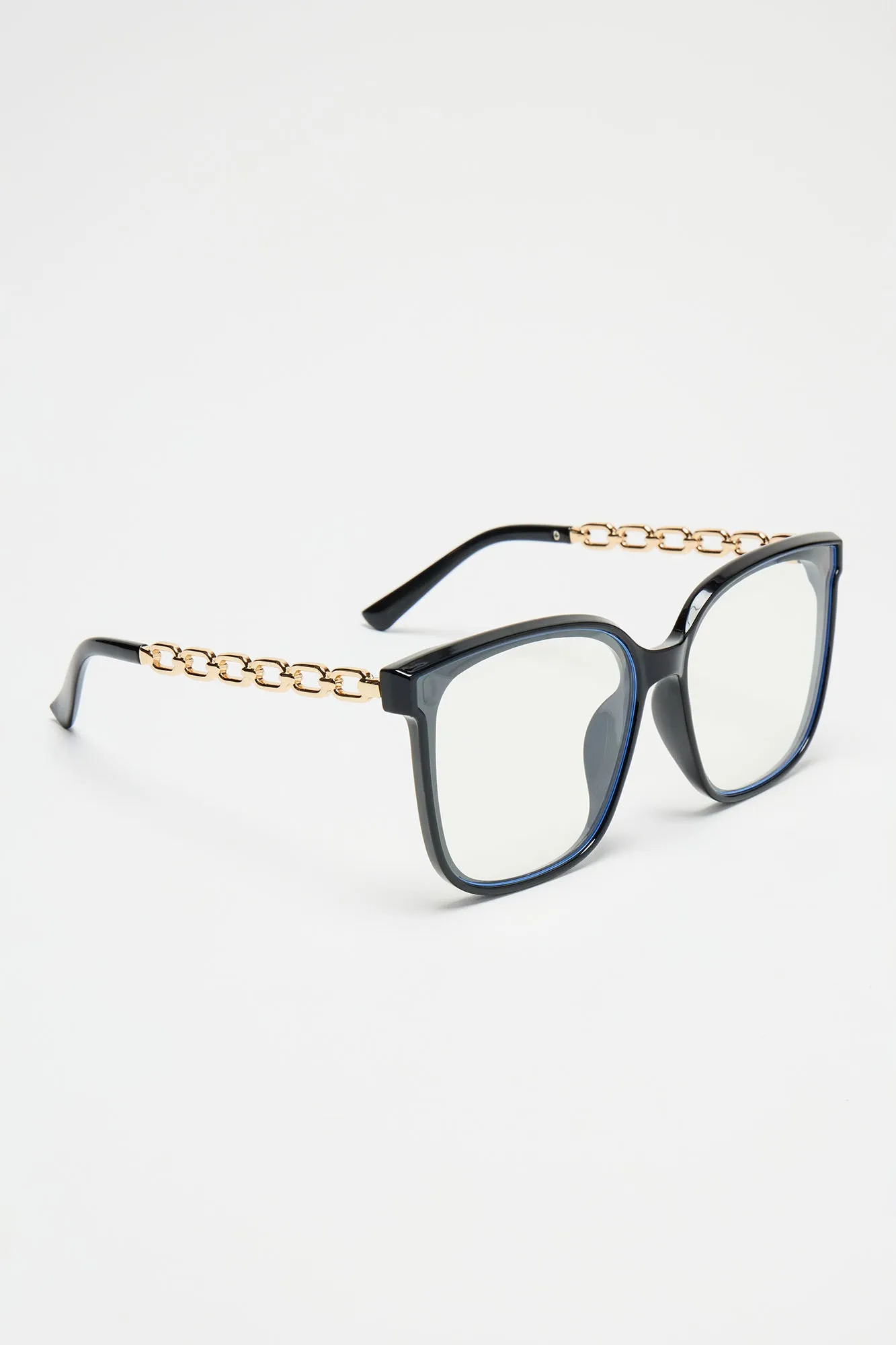 Fantasy Or Fiction Blue Light Glasses - Black sold by Fashion Nova product image thumbnail 4