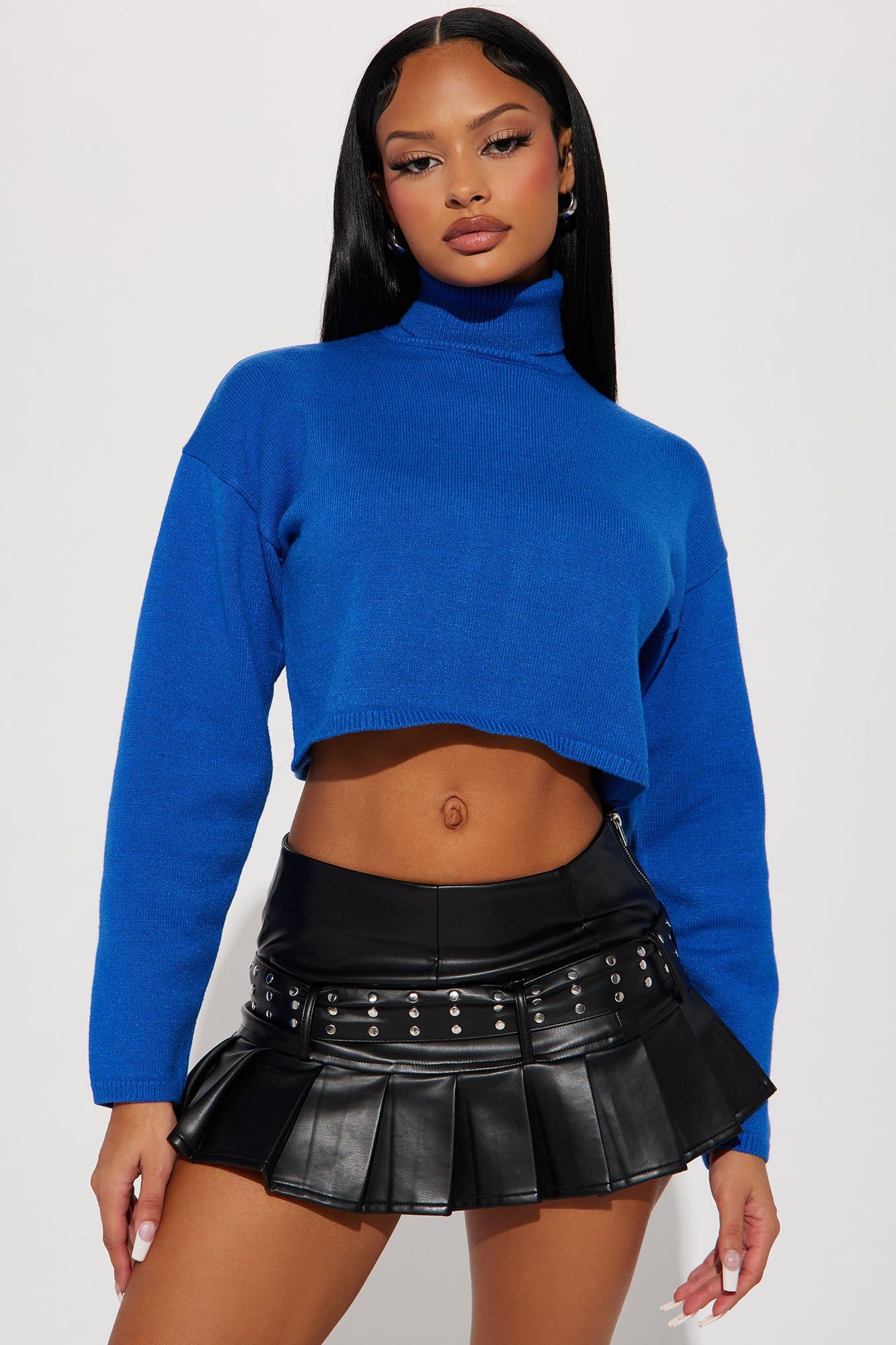 Lolani Turtleneck Sweater - Royal sold by Fashion Nova