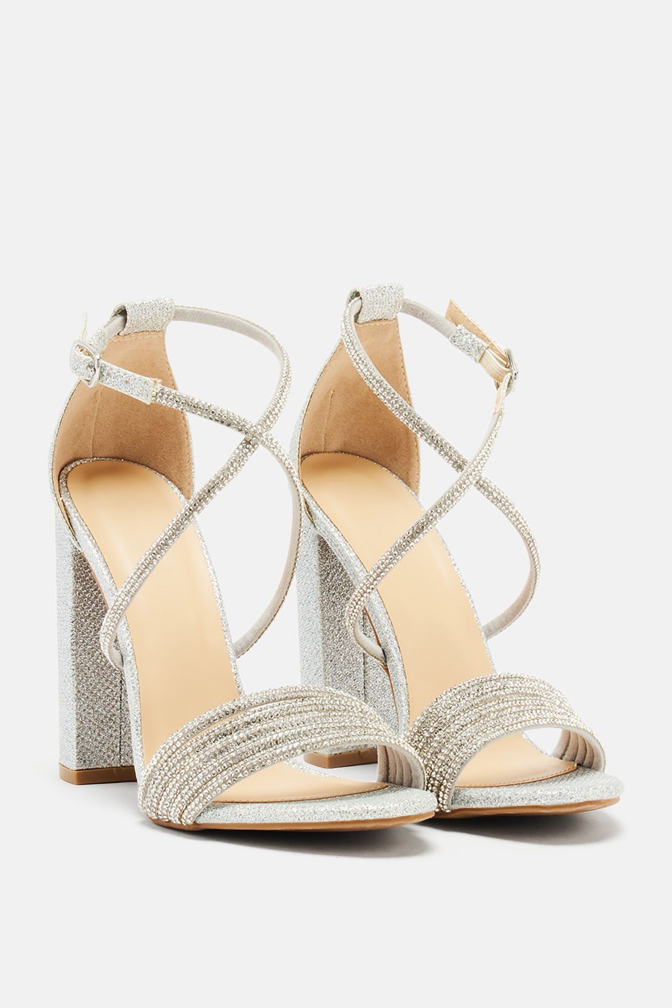 Always The One Embellished Heels - Silver sold by Fashion Nova product image thumbnail 2