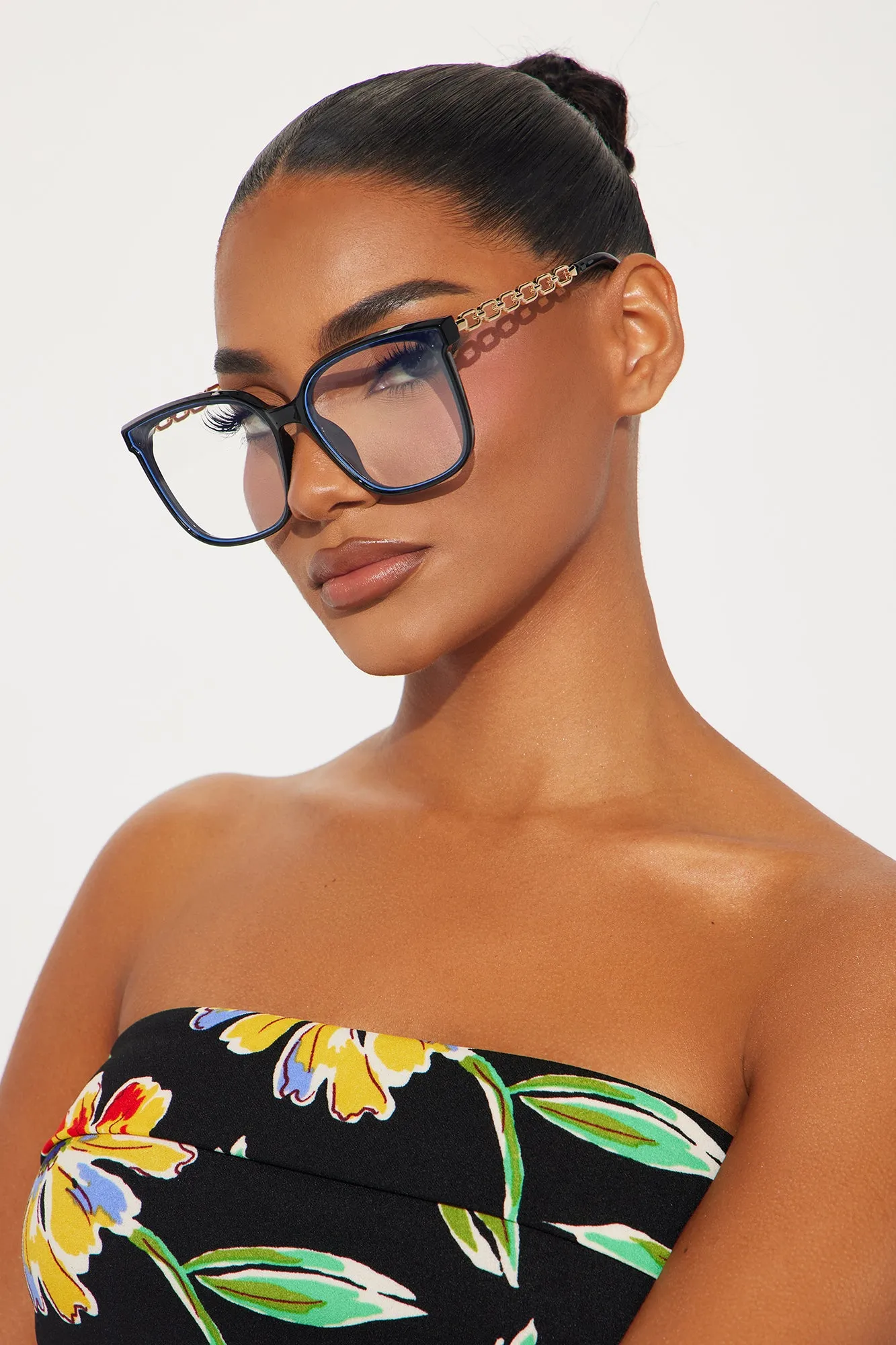 Fantasy Or Fiction Blue Light Glasses - Black sold by Fashion Nova product image thumbnail 2