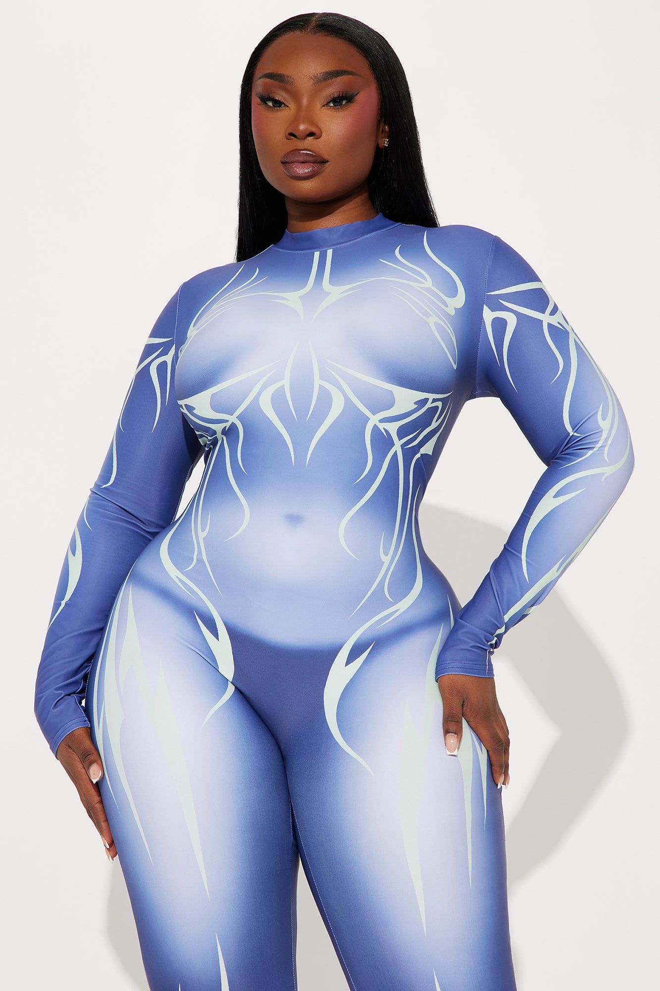 Ivy Jumpsuit - Navy/combo sold by Fashion Nova product image thumbnail 5