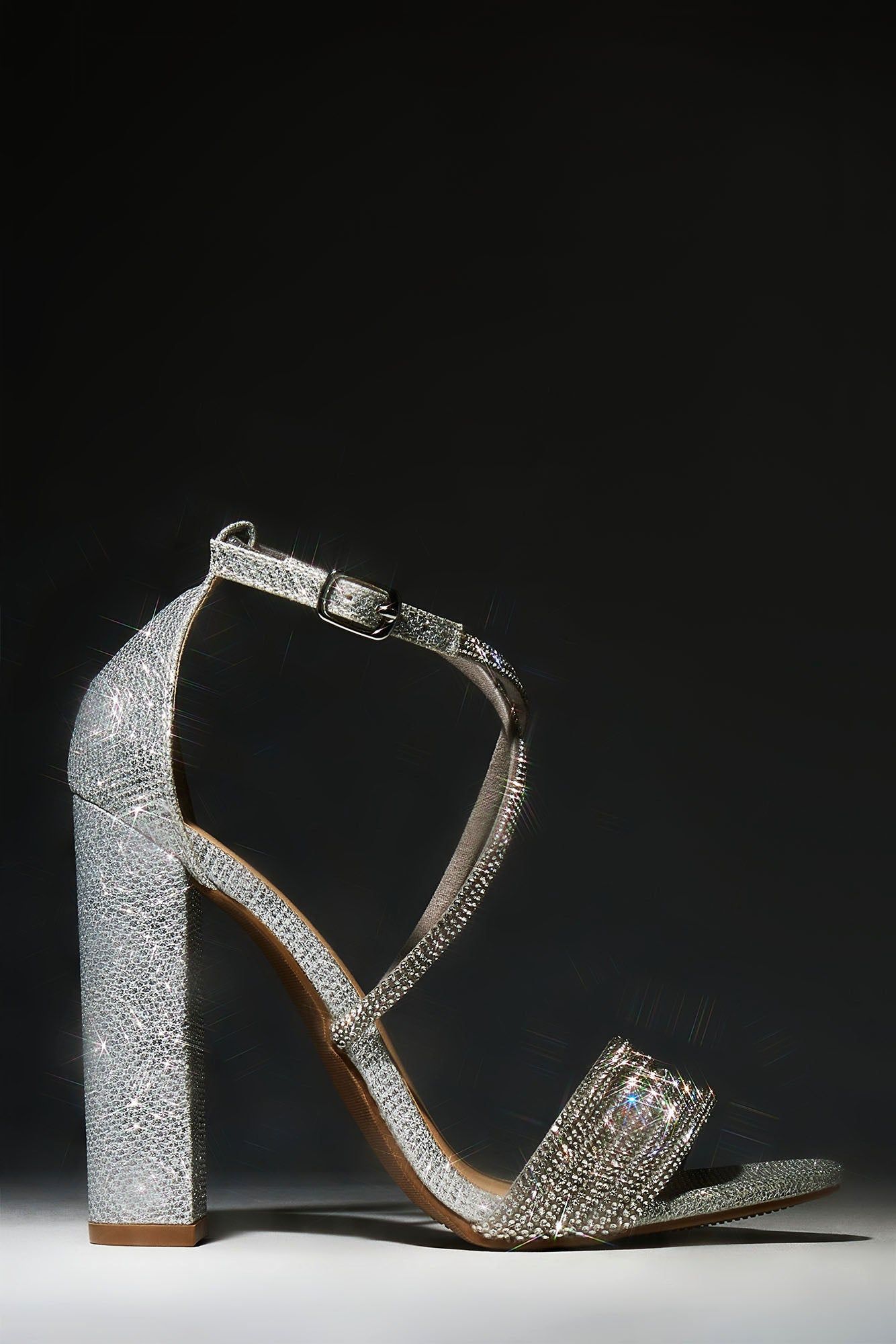 Always The One Embellished Heels - Silver sold by Fashion Nova product image thumbnail 4