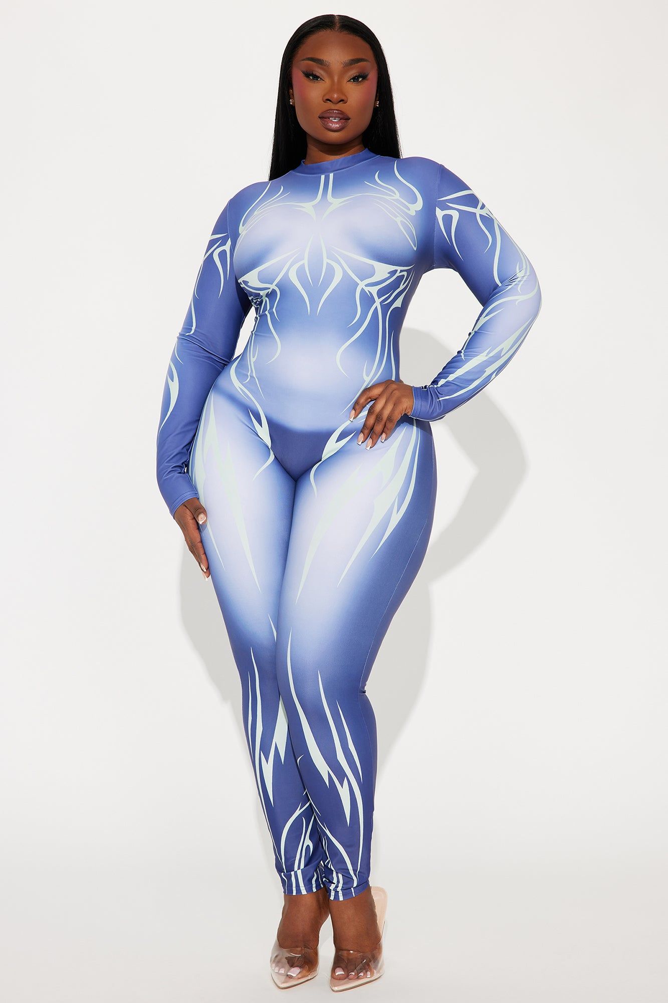 Ivy Jumpsuit - Navy/combo sold by Fashion Nova product image thumbnail 4