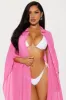 Megan Swim Cover Up Kimono - Hot Pink sold by Fashion Nova