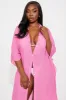 Megan Swim Cover Up Kimono - Hot Pink sold by Fashion Nova