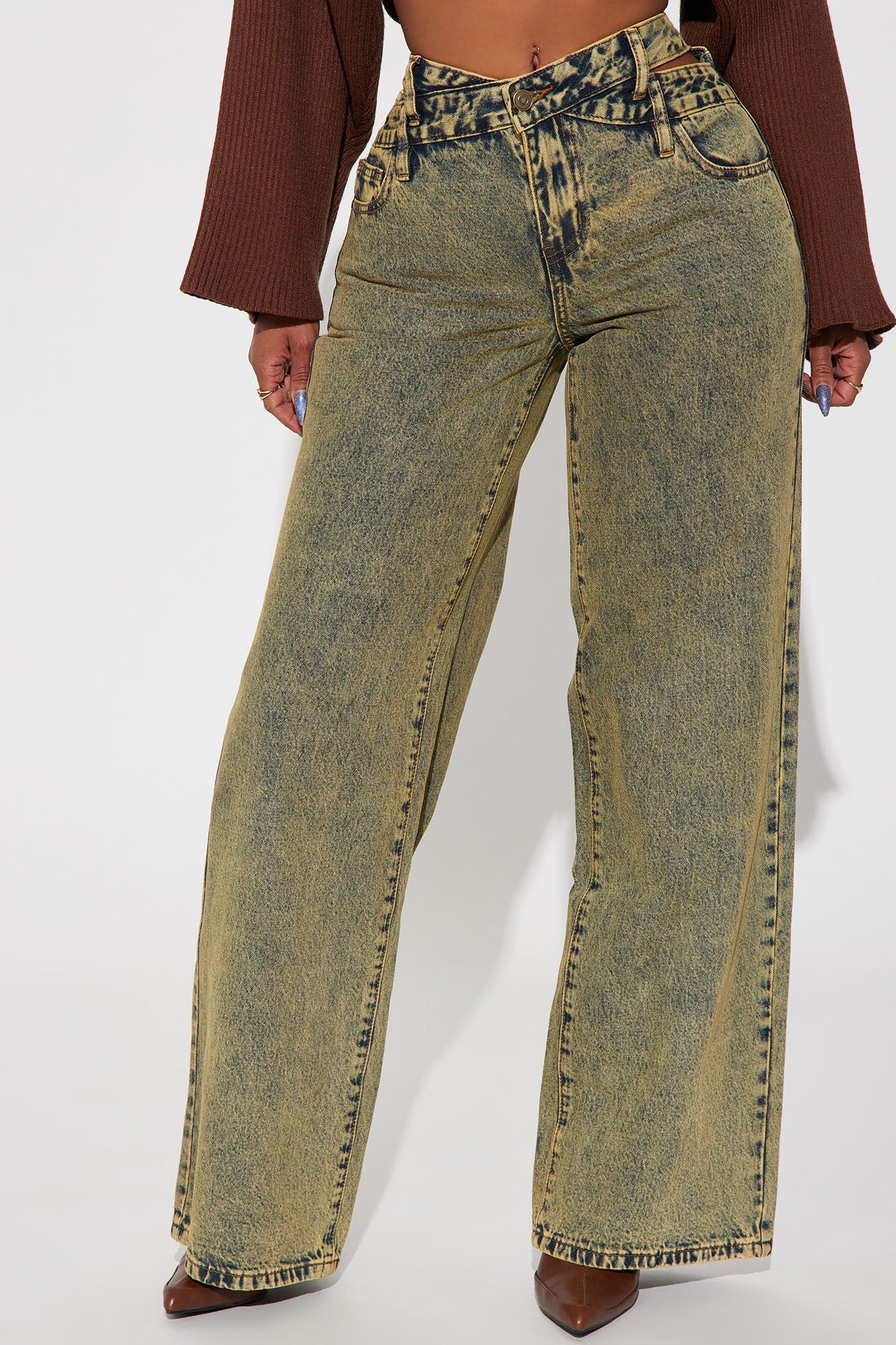 Bitter Sweet Straight Leg Jeans - Vintage Wash sold by Fashion Nova