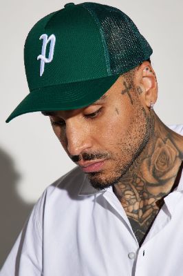 Pittsburgh Twill Trucker Hat - Green sold by Fashion Nova