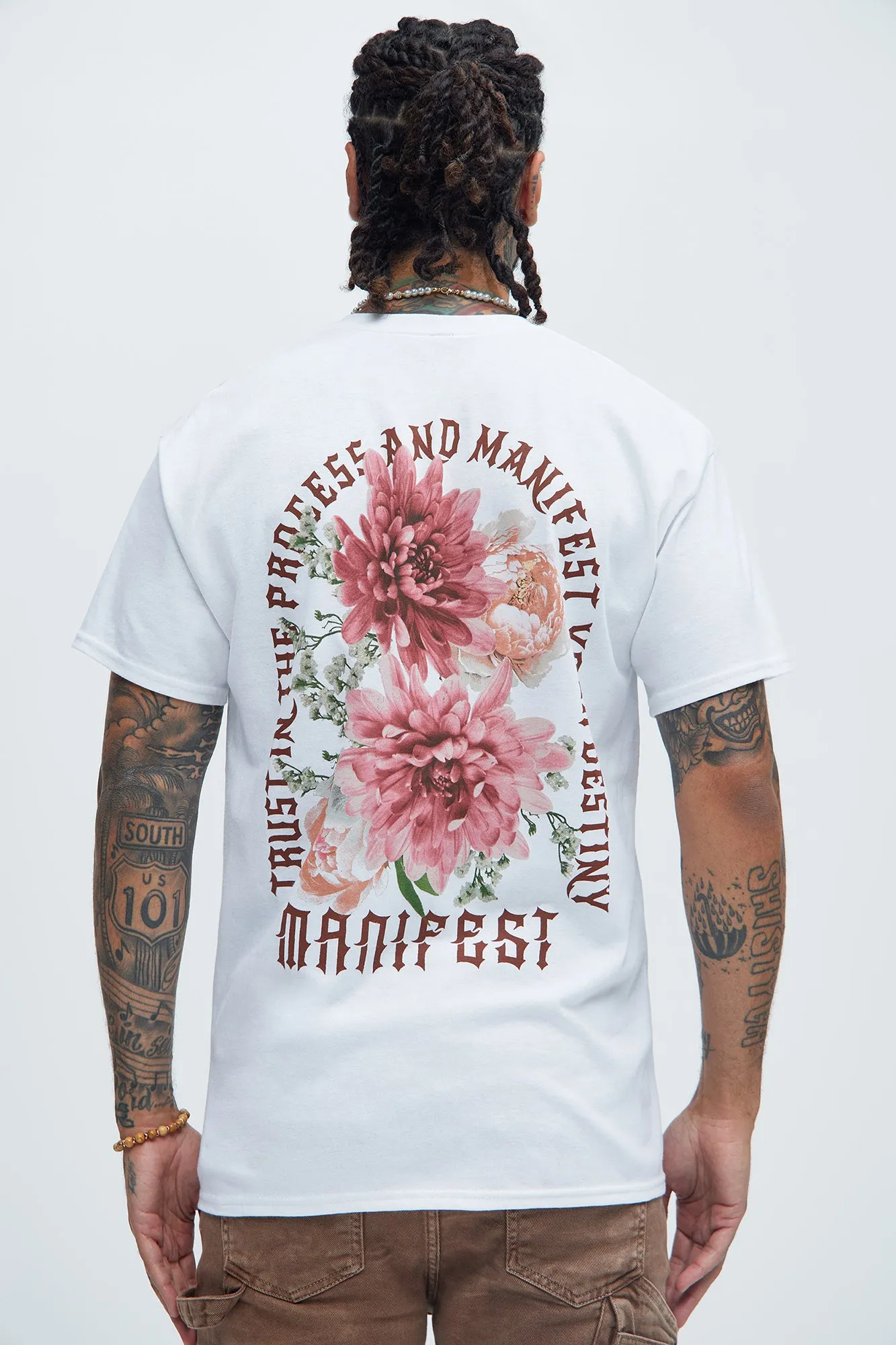 Manifest Your Destiny Short Sleeve Tee - White sold by Fashion Nova product image thumbnail 4
