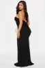 Janie Strapless Maxi Dress - Black sold by Fashion Nova