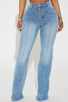 Saddle Up Flare Jeans - Medium Wash sold by Fashion Nova