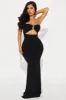 Janie Strapless Maxi Dress - Black sold by Fashion Nova