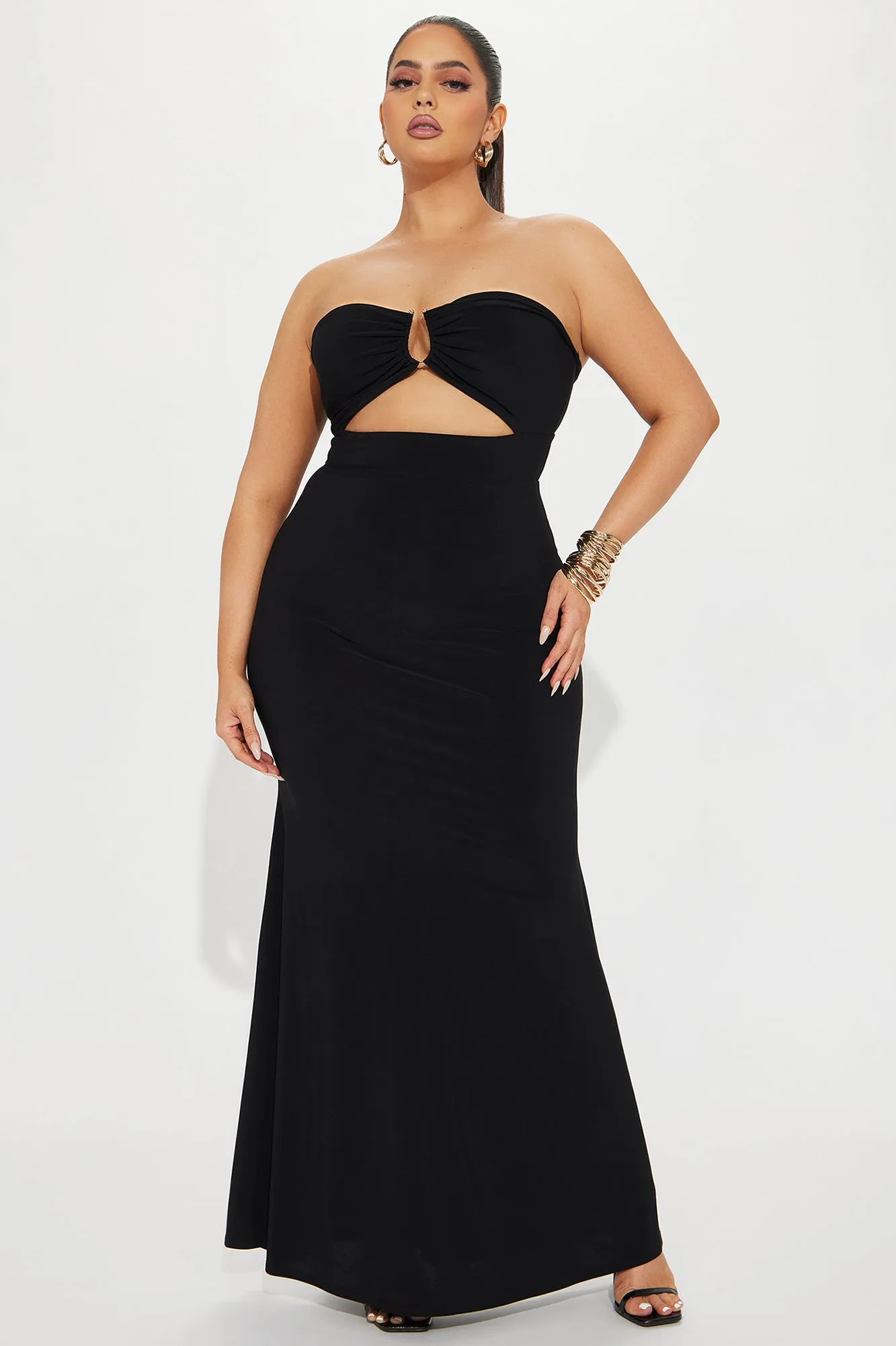 Janie Strapless Maxi Dress - Black sold by Fashion Nova product image thumbnail 4
