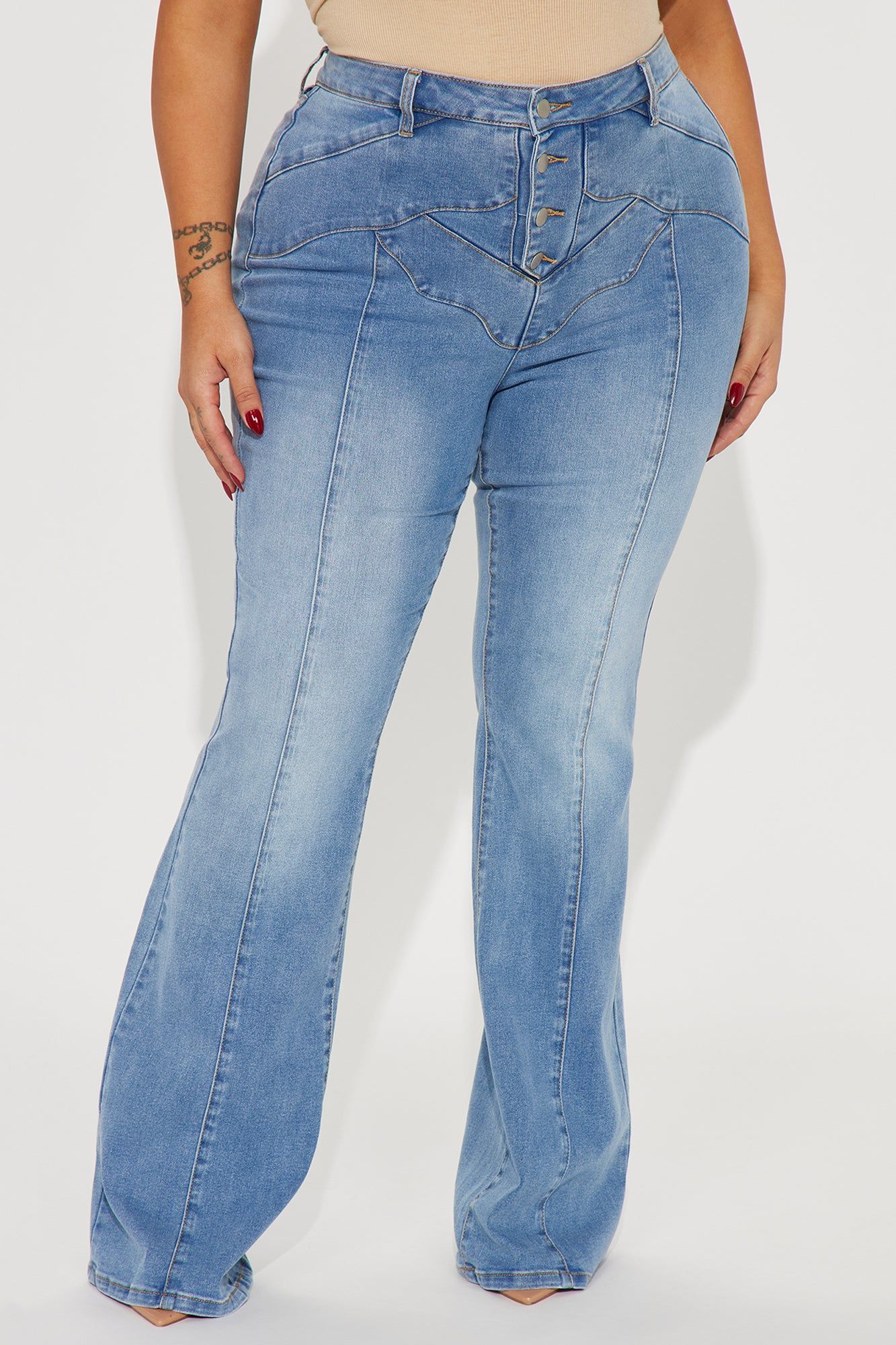 Saddle Up Flare Jeans - Medium Wash sold by Fashion Nova product image thumbnail 5