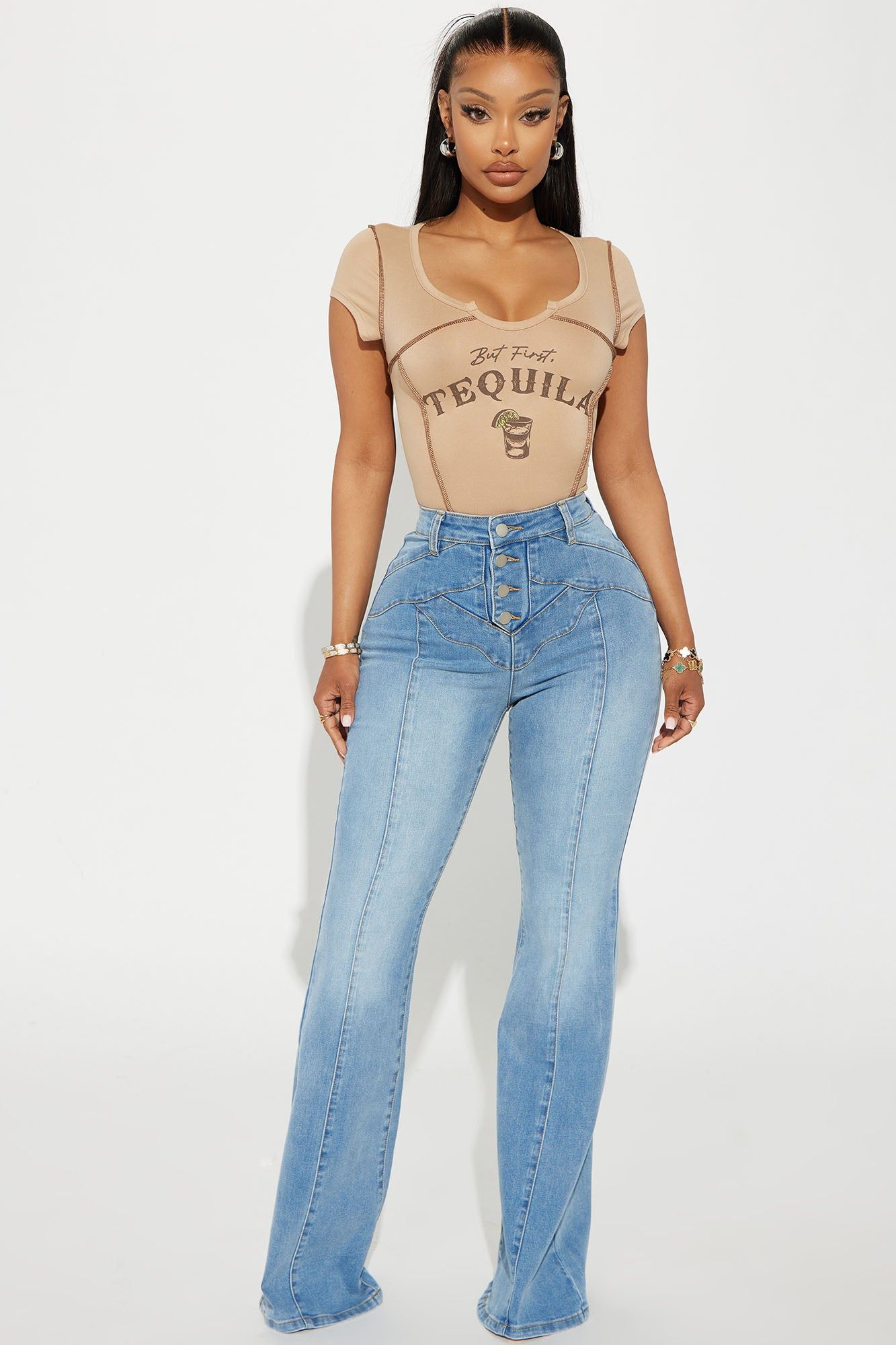 Saddle Up Flare Jeans - Medium Wash sold by Fashion Nova product image thumbnail 2